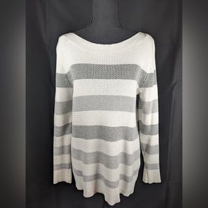 Market & Spruce Tawnee Cotton Blend Waffle Stitch Sweater